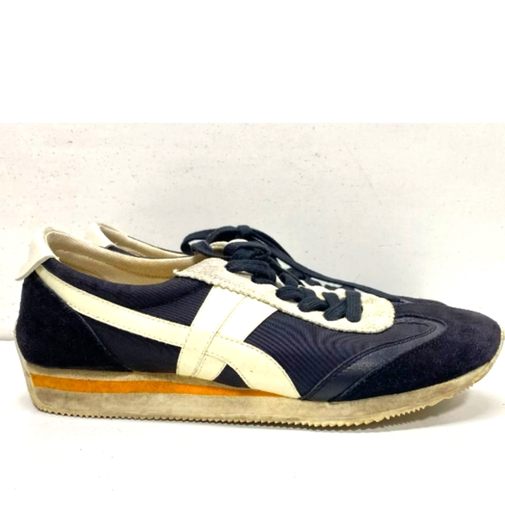 TORY BURCH Suede & Nylon Hank  Sneakers Black & White Sz 9